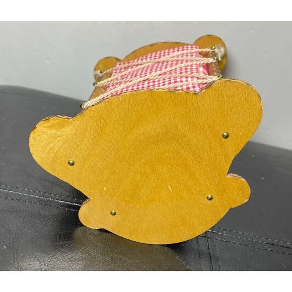 RARE Reuge Hand Painted Rocking Musical Doll Cradle Brahms Lullaby Swiss Works - Picture 7 of 12